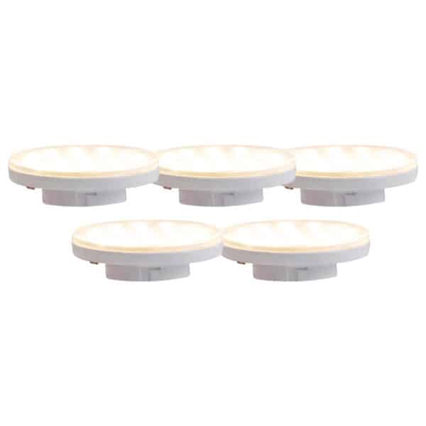 Set mit 5 3-stufigen dimmbaren LED-Leuchten GX53 3W 350 lm 3000K