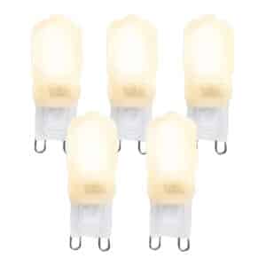 Set mit 5 G9 LED-Lampen CUTE PC 2W 200 lm 2700K