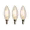 Set mit 3 LED E14 dimmbaren Kerzenlampen B35 5W 380lm 2700K