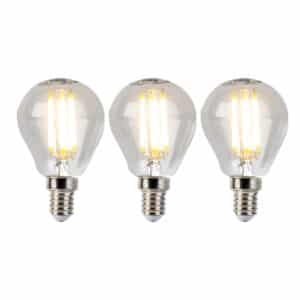 3er Set E14 dimmbare LED Lampen 5W 470lm 2700K