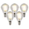 5er Set E14 dimmbare LED Glühlampen 5W 470lm 2700K