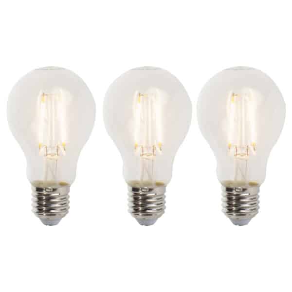 3er Set E27 dimmbare LED A60 5W 470lm 2700K