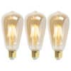 Set mit 3 E27 dimmbaren LED-Lampen ST64 Goldline 5W 380 lm 2200K