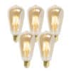 Set mit 5 E27 dimmbaren LED-Lampen ST64 Goldline 5W 380 lm 2200K