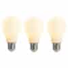 3er Set E27 dimmbare LED Glühlampe matt 5W 380lm 2350K