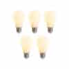 5er-Set dimmbare LED-Lampen E27 A60 matt 5W 380lm