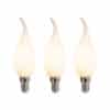 3er Set E14 dimmbare LED Lampen F35 matt 3W