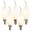 5er Set E14 dimmbare LED Glühlampen F35 matt 3W