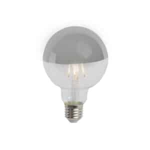 E27 dimmbare LED Lampe Aufsatzspiegel Silber G95 3