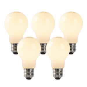 Set mit 5 dimmbaren E27 LED-Lampen Opalglas 4W 320 lm 2200K