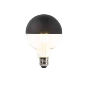 E27 dimmbare LED-Filamentlampe Kopfspiegel G95 schwarz 550lm 2700K