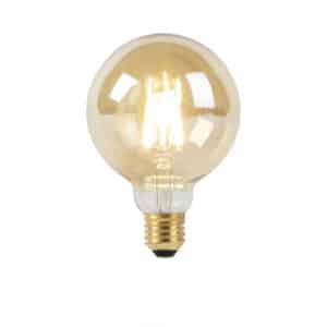 E27 Dim to Warm LED Goldline Filamentlampe G95 8W 2000-2600K