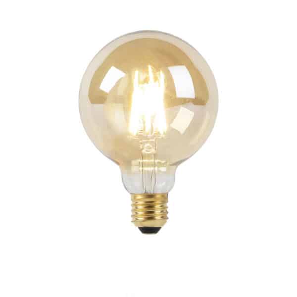 E27 Dim to Warm LED Goldline Filamentlampe G95 8W 2000-2600K