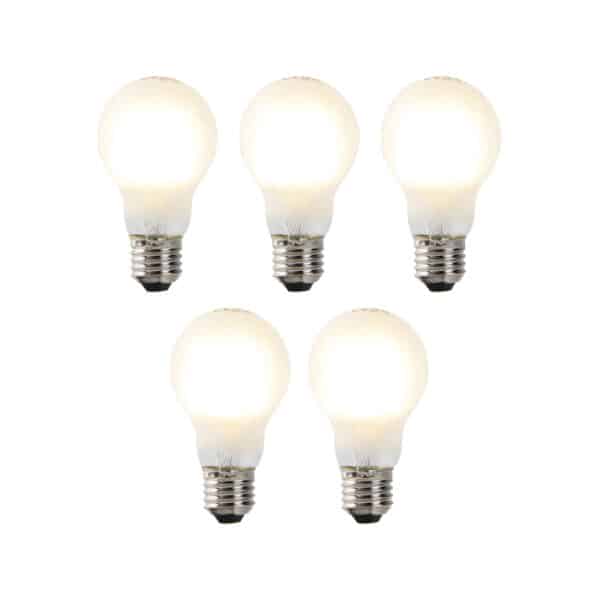 Set mit 5 dimmbaren LED-Glühlampen E27 A60 7W 806 lm 2700K