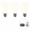 Set mit 3 intelligenten E27 dimmbaren LED-Lampen A60 matt 7W 806 lm 2200-4000K