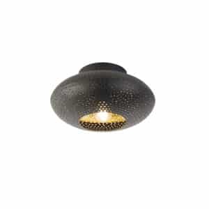 Orientalische Deckenlampe schwarz mit Gold 25 cm - Radiance