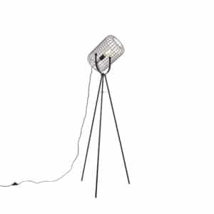 Industrielle Stehlampe Stativ Stahl schwarz - Bliss Vefa