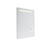 Badezimmerspiegel 60x80 cm inkl. LED mit Touch Dimmer und Uhr - Miral