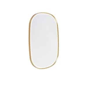 Badezimmerspiegel Gold inkl. LED mit Touchdimmer oval - Miral