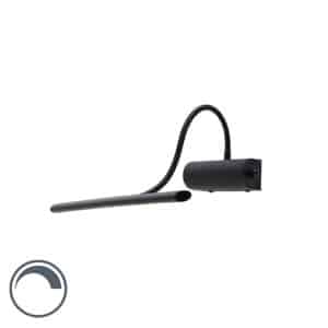 Design Wandleuchte schwarz 32 cm inkl. LED mit Dimmer - Tableau