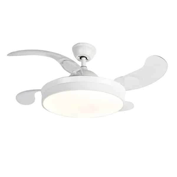 Deckenventilator weiß mit Fernbedienung inkl. LED - Xiro