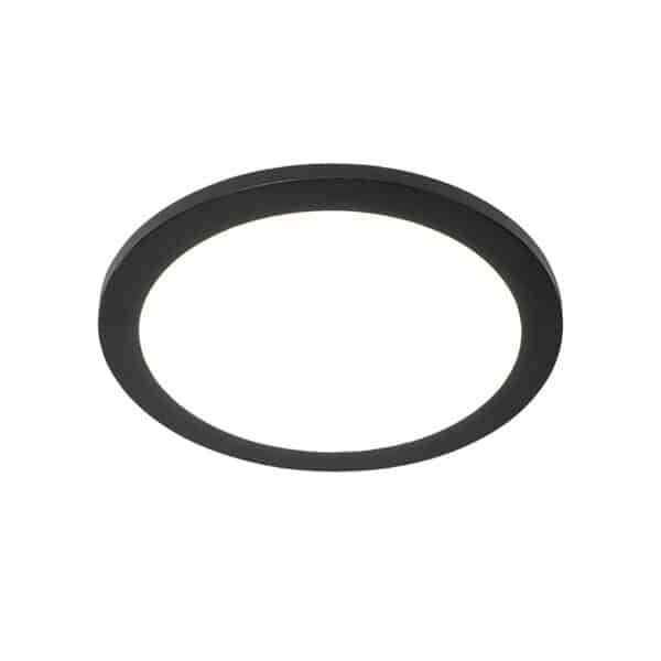 Deckenleuchte schwarz 30 cm inkl. LED 3-stufig dimmbar IP44 - Steve