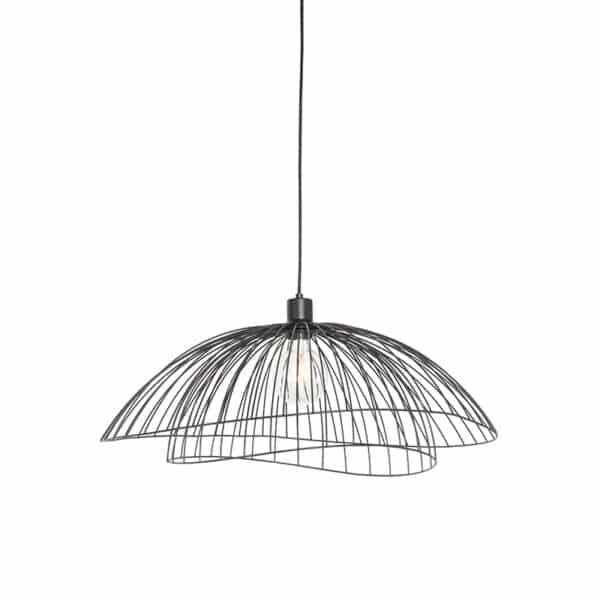 Design Hängelampe schwarz 60 cm - Pua