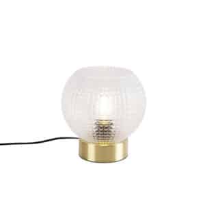 Art Deco Tischlampe Messing - Kugel