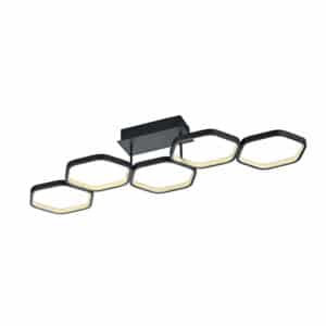 Moderne Deckenleuchte grau inkl. LED 3-stufig dimmbar - Jetse