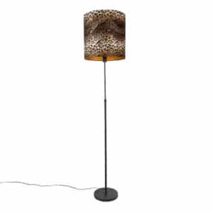 Stehlampe schwarzer Schirm Leopard Design 40 cm - Parte