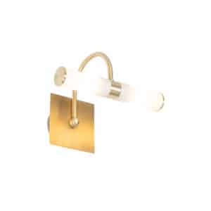 Klassische Wandleuchte gold IP44 2-flammig - Bath Arc