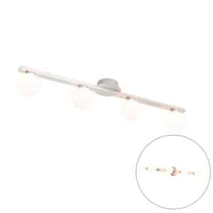 Moderne Deckenleuchte Stahl IP44 4-flammig - Cederic