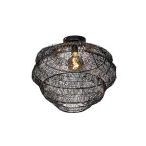 Orientalische Deckenlampe schwarz 45 cm - Vadi