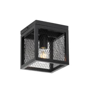 Industrielle Deckenlampe schwarz - Cage Mesh