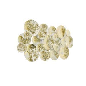Dekorative orientalische Wandlampe Gold mit weißen 2 Lichtern - Hikina
