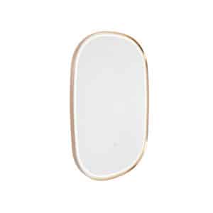 Badspiegel Kupfer inkl. LED mit Touchdimmer oval - Miral