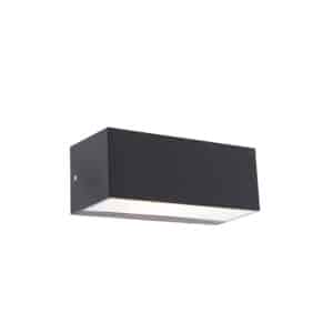 Smarte moderne Wandleuchte schwarz IP65 inkl. Wifi A60 Lichtquelle - Houks