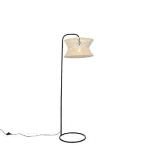 Orientalische Stehlampe grau - Leonard