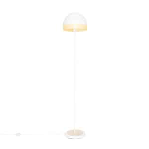 Orientalische Stehlampe weiß mit Rattan 30 cm - Magna Rattan