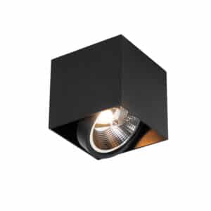 Design-Spot schwarzes Quadrat AR111 - Box