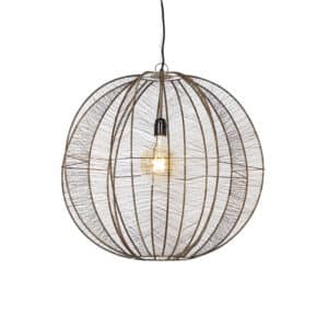Industrielle Hängelampe Bronze mit Schwarz 60 cm - Dong