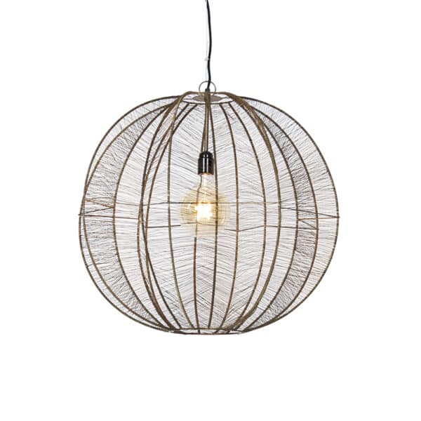 Industrielle Hängelampe Bronze mit Schwarz 60 cm - Dong