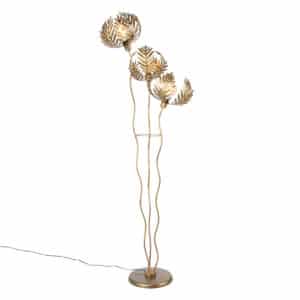 Vintage Stehlampe Gold 3-flammig - Botanica Kringel