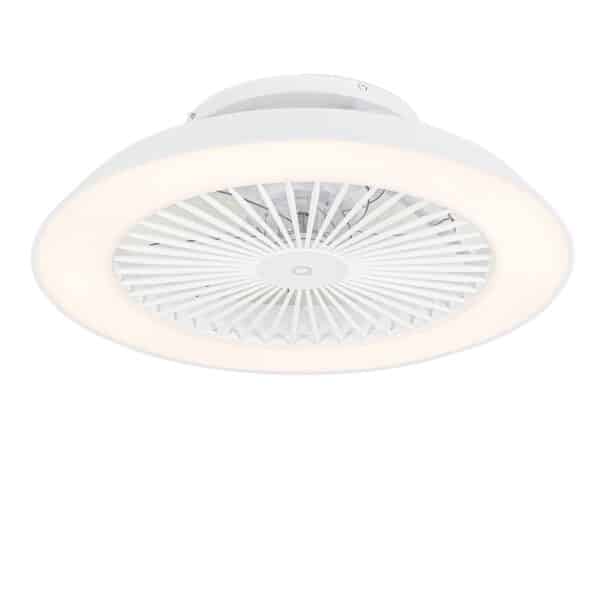 Smarter Deckenventilator weiß inkl. LED mit Fernbedienung - Deniz
