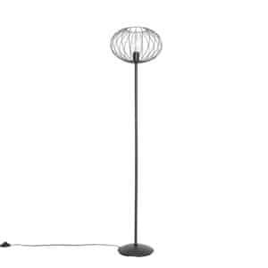 Industrielle Stehlampe schwarz 36 cm - Margarita