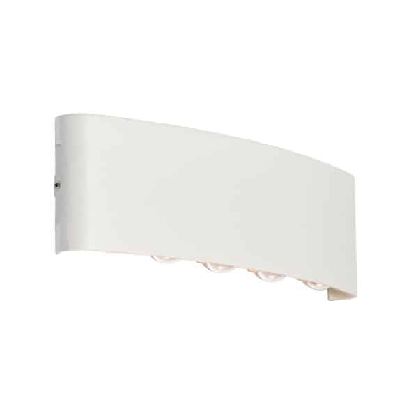 Außenwandleuchte weiß inkl. LED 10-flammig IP54 - Silly