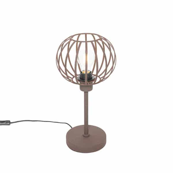 Design Tischlampe rostbraun - Johanna