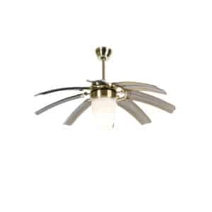 Design-Deckenventilator Messing mit Fernbedienung - Wings 42