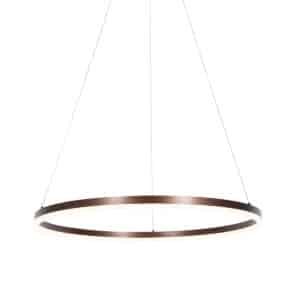 Design-Hängelampe Bronze 80 cm inkl. LED 3-stufig dimmbar - Anello