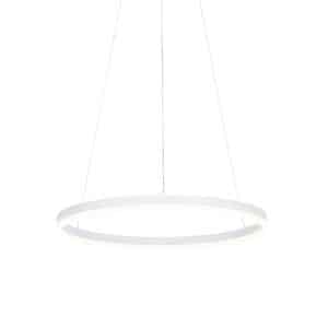 Design-Hängelampe weiß 60 cm inkl. LED 3-stufig dimmbar - Anello